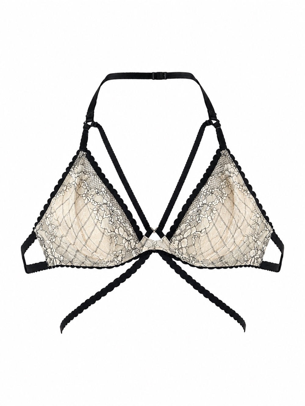Victoria’s Secret Very Sexy Strappy Back Lace Bra 32DD Cage Y2K 2010s